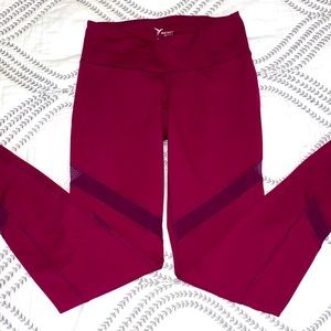 Old Navy Compression Leggings, Maroon, Small